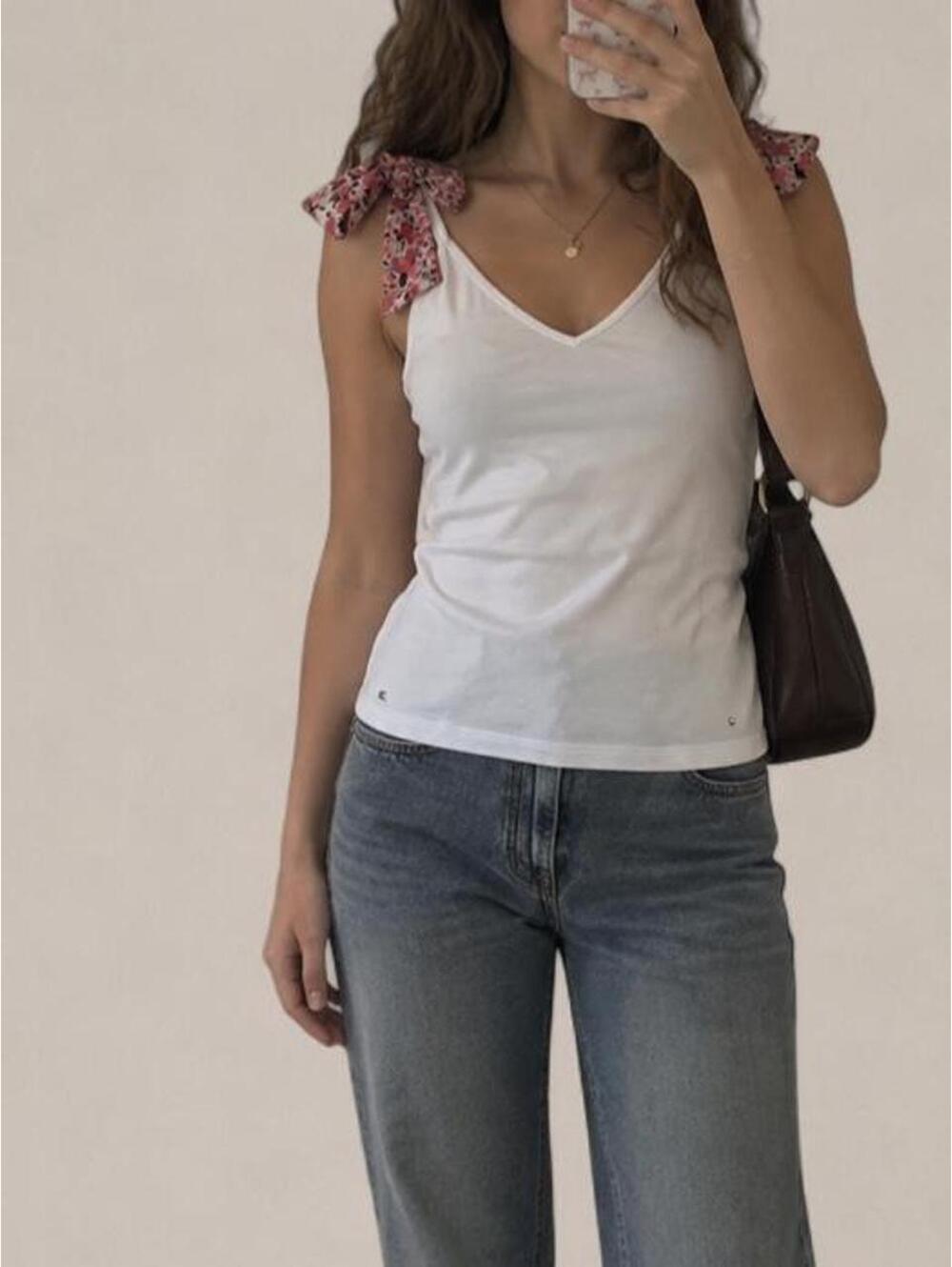 Tommy Hilfiger Floral Bow Tank Top